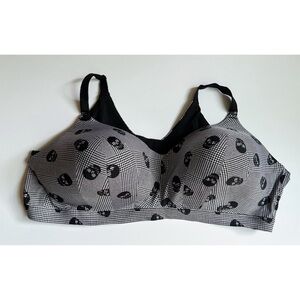 Torrid Curve Skull Goth Houndstooth 54C Bra